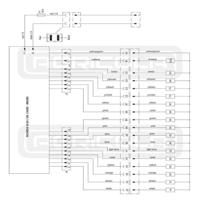 Rozdzielacz hydrauliczny cetop 8sek 50l 12v +panel