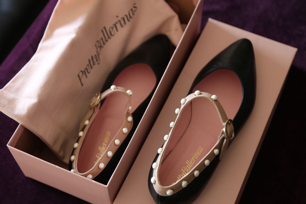 Pretty Ballerinas-sapatos mulher elegante90%NOVO