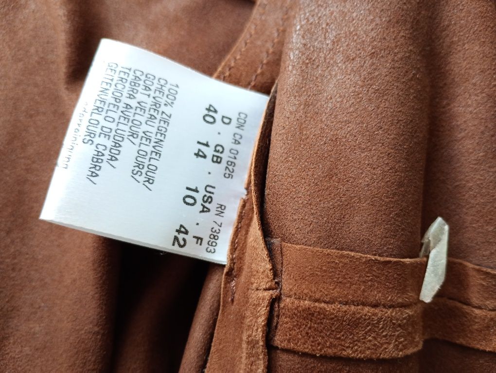 Żakiet marynarka Hauber skóra kozia 40/42