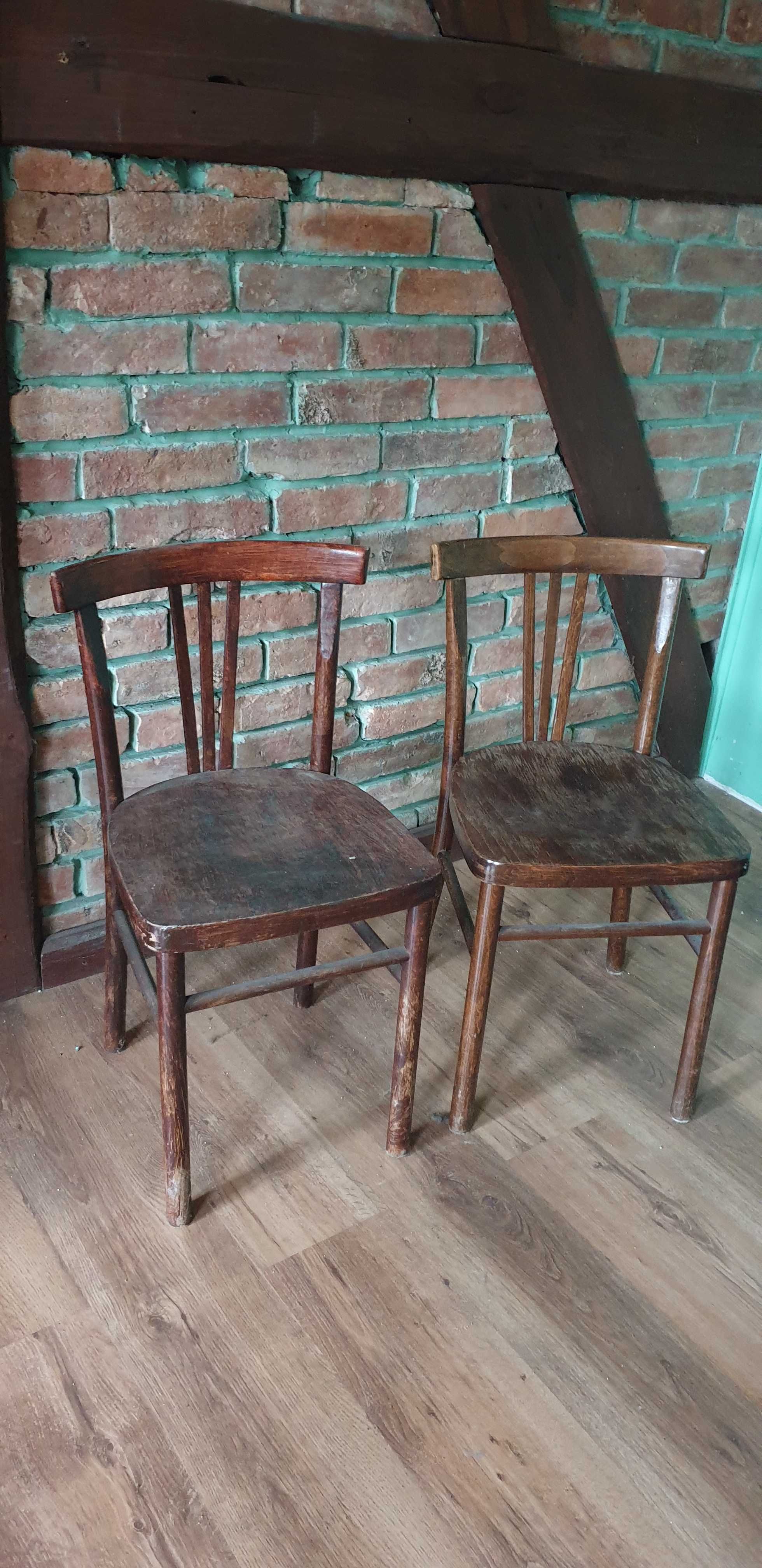 Krzesła 2 sztuki, drewniane