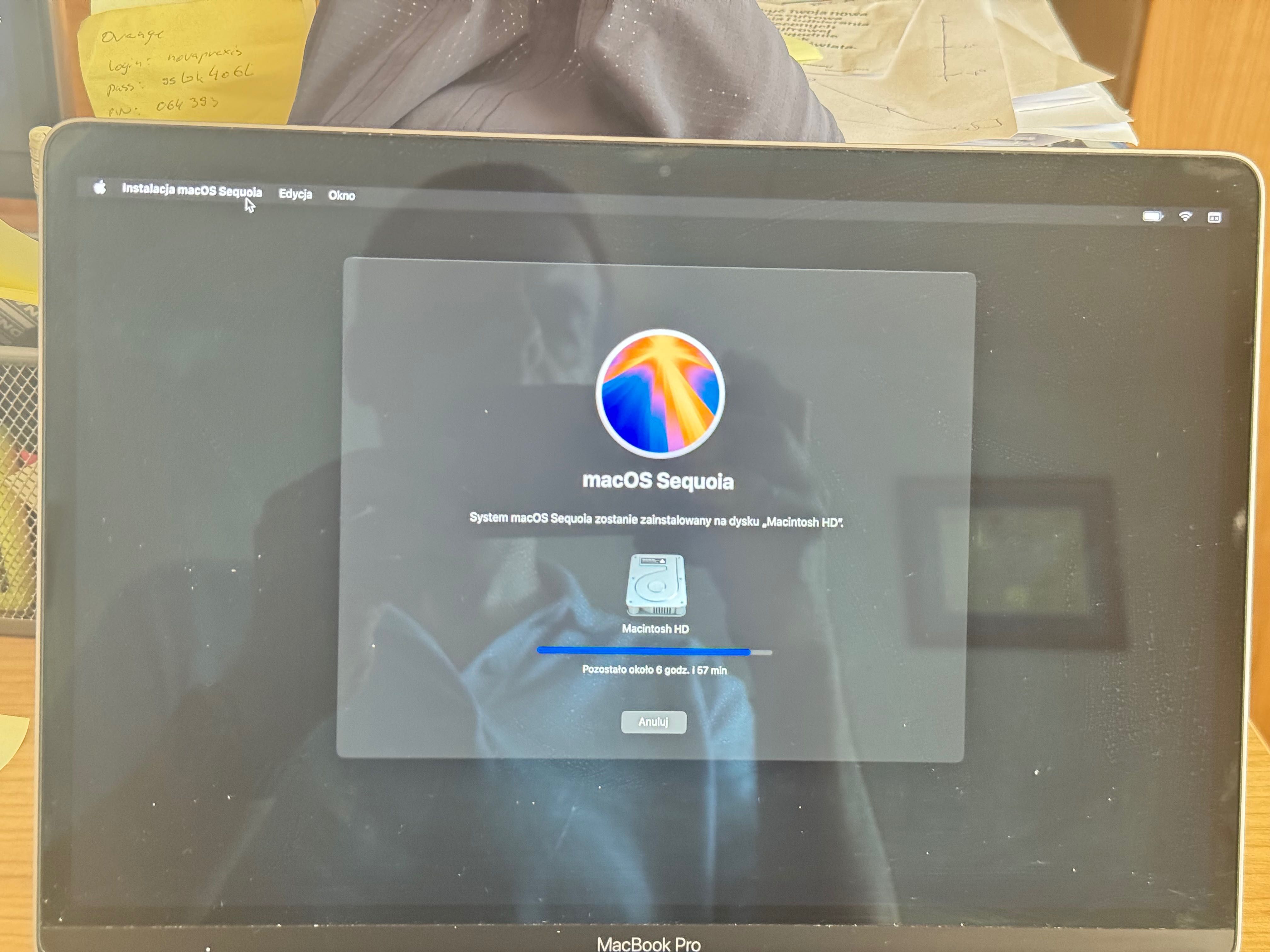MacBook PRO 13" 2020 (A2289), 16GB 256 GB, FV 23% + przejściówka HDMI