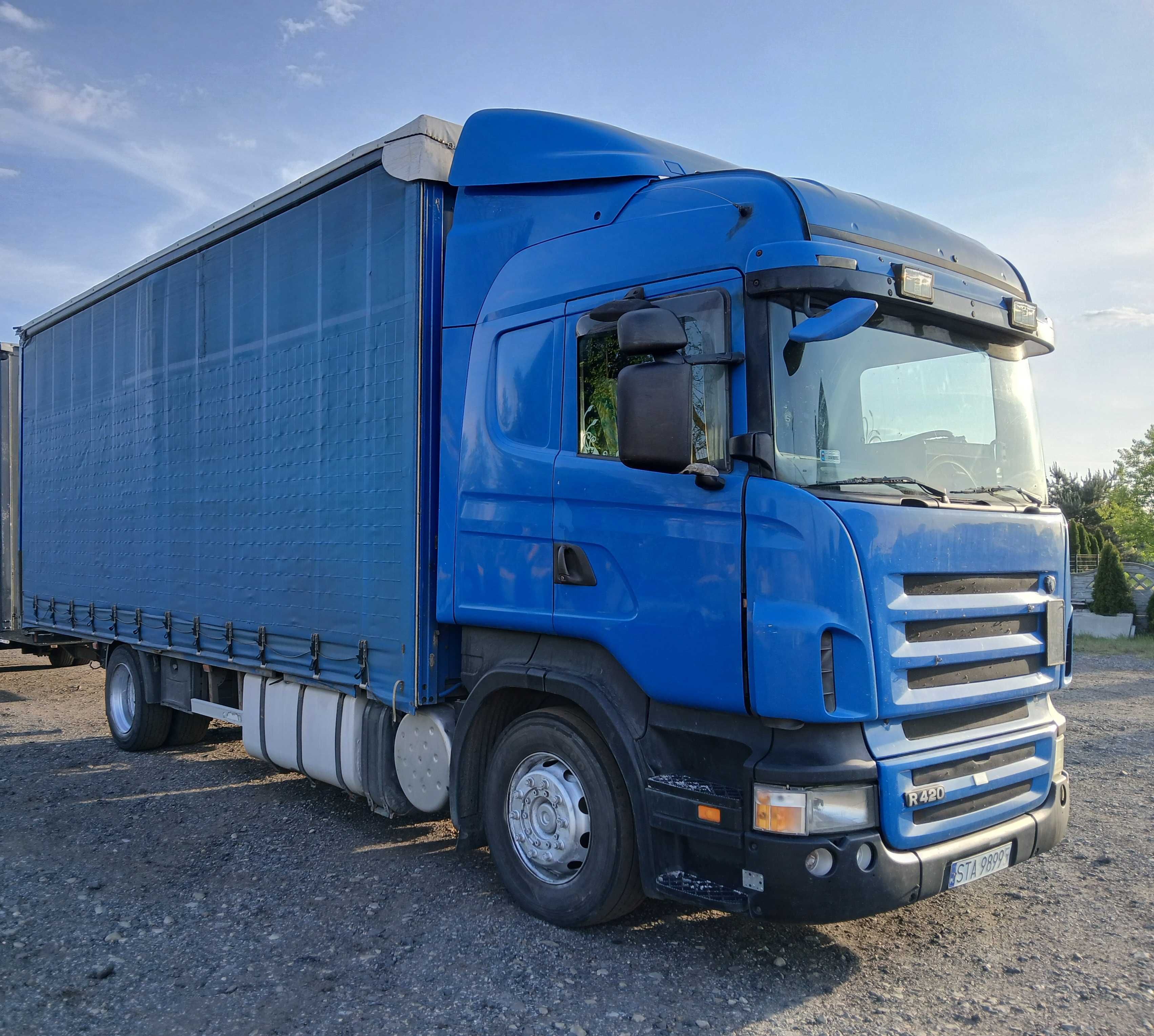Scania R420 Euro 5, automat, firany, tandem