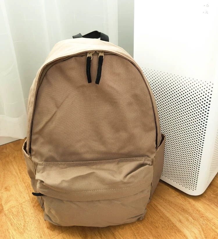 MUJI Nova mochila de cor caramelo