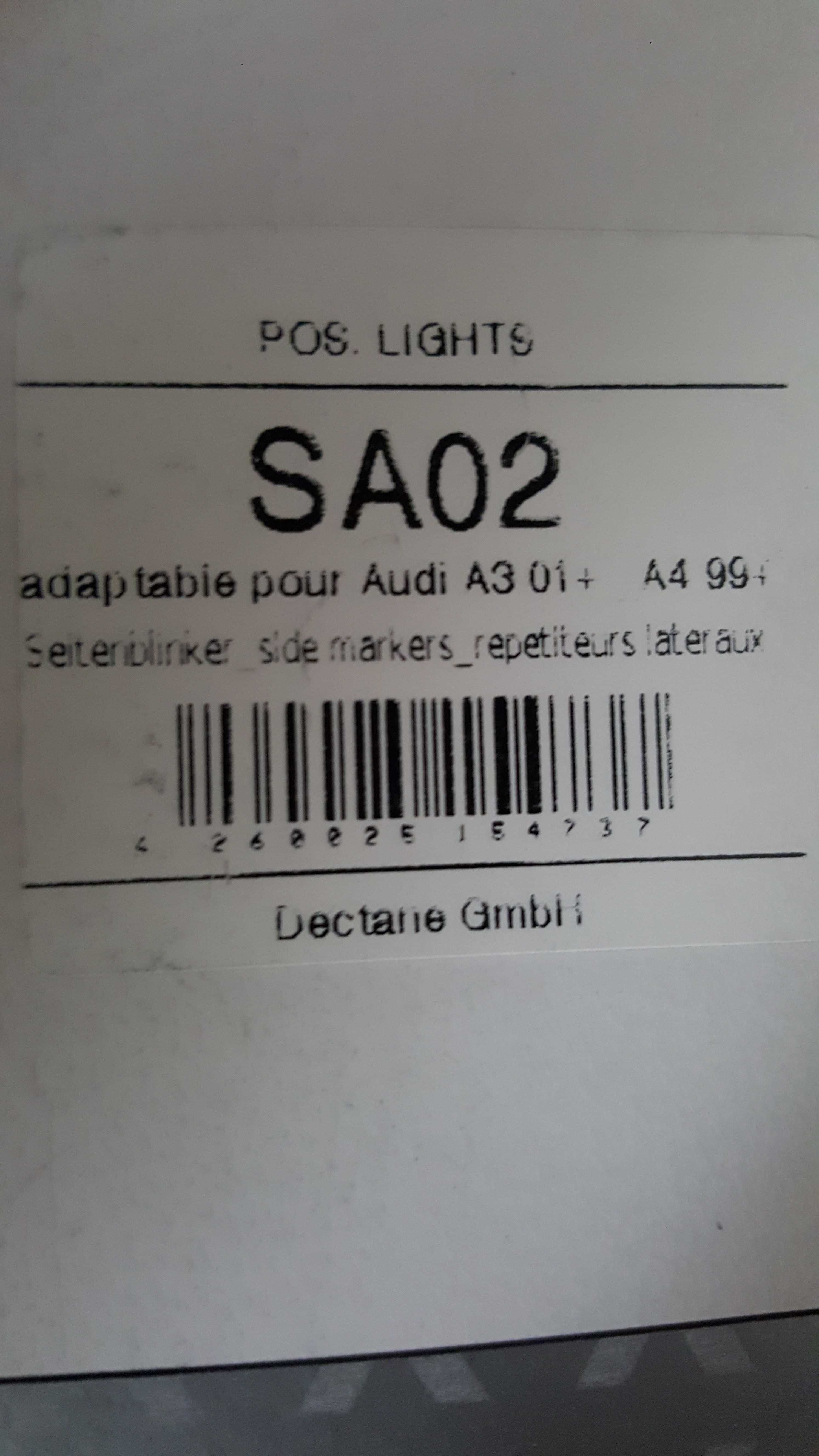 Piscas laterais Audi A3, A4 (Novos)