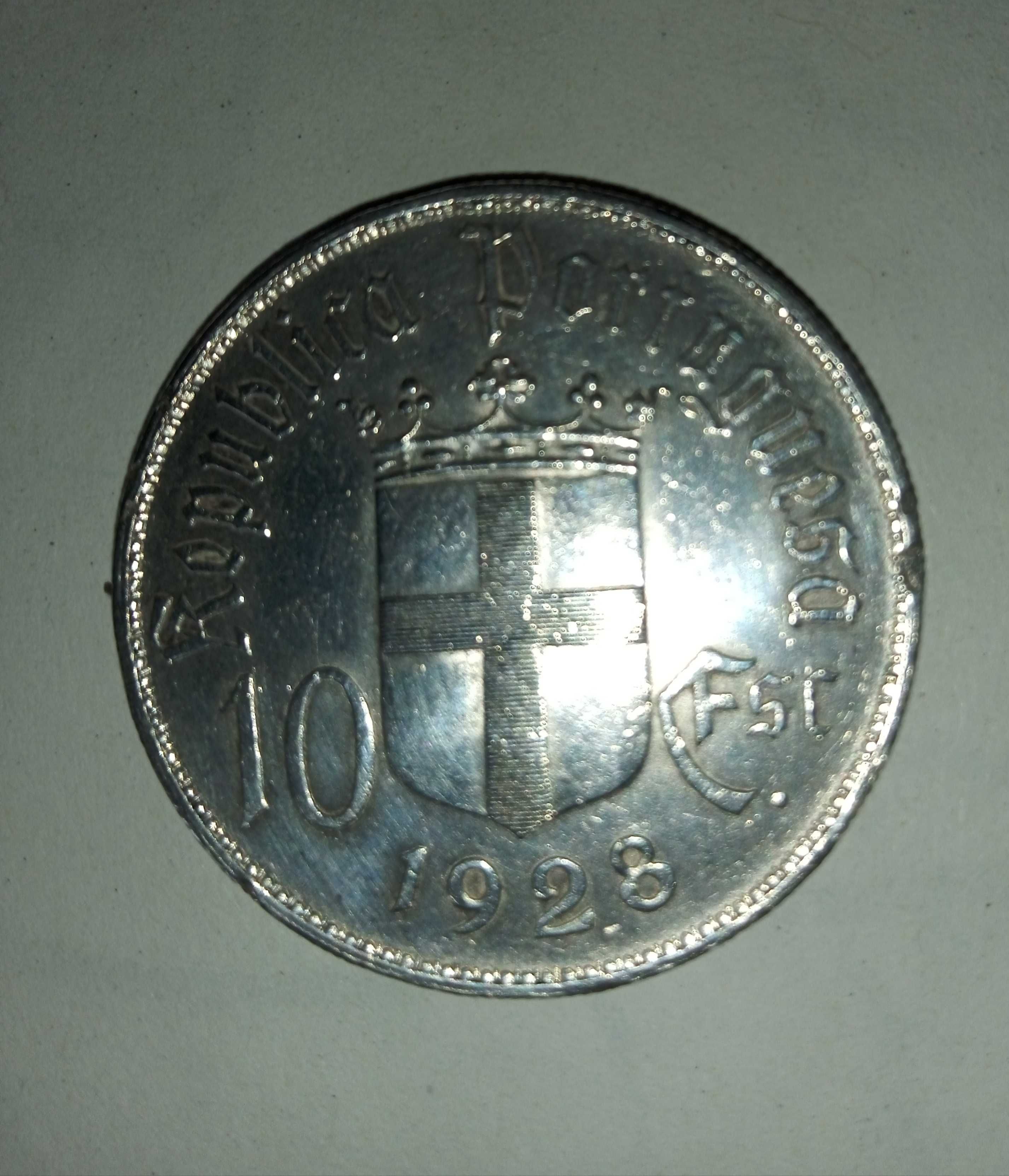 Moeda rara de 10 escudos de 1928