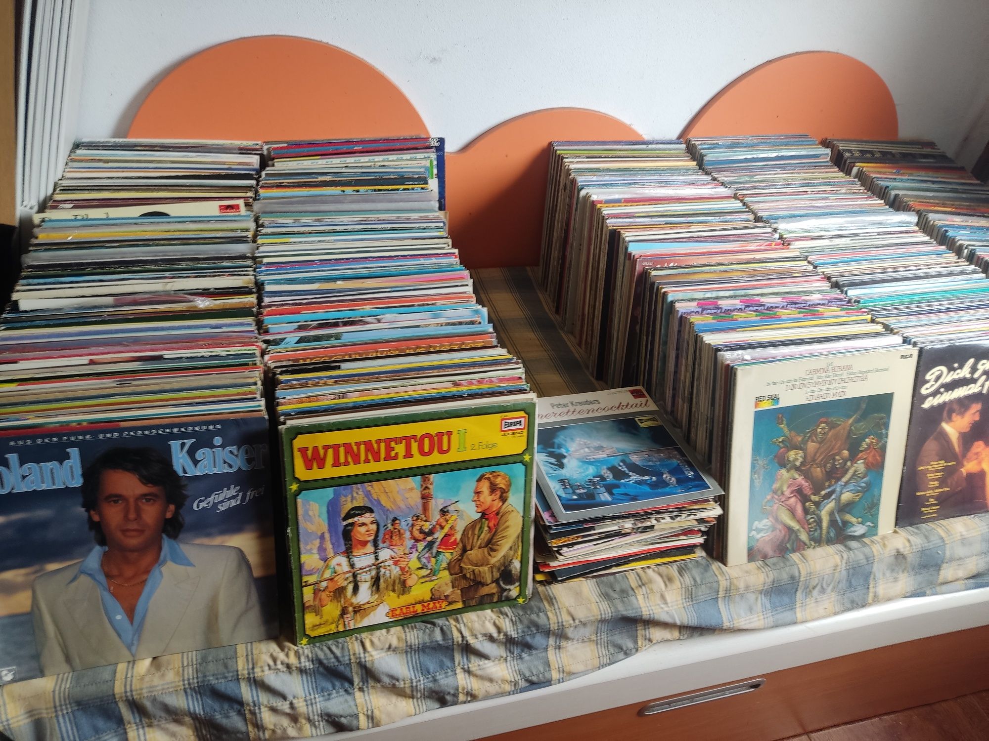 Grande lote de discos de vinil