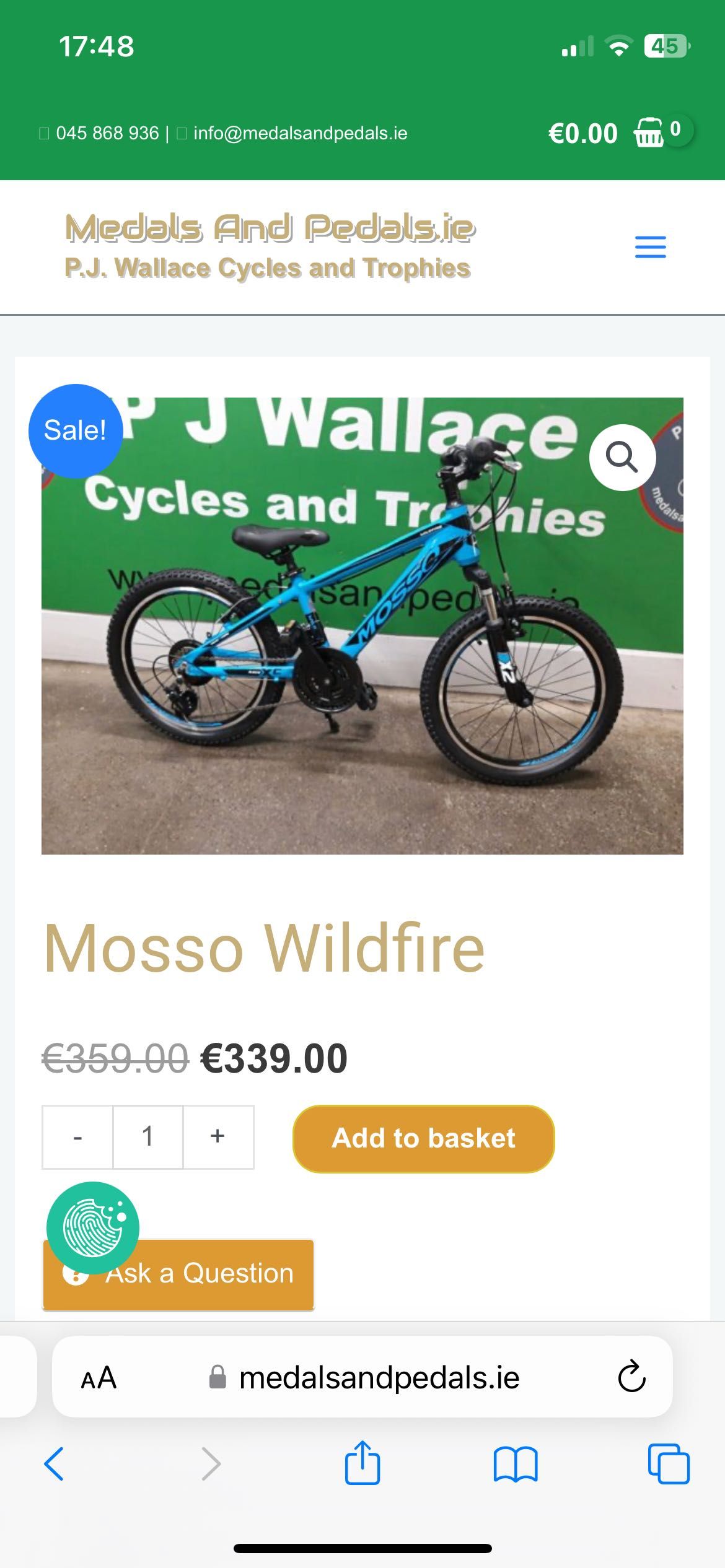 Rower górski dziecięcy MOSSO Wildfire 20’’