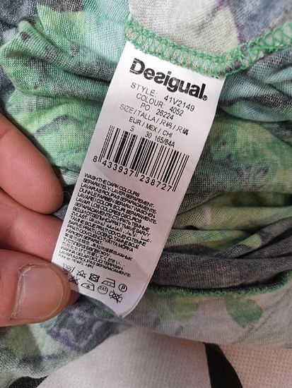 Desigual ^ piękna sukienka damska w kwiaty ^ S