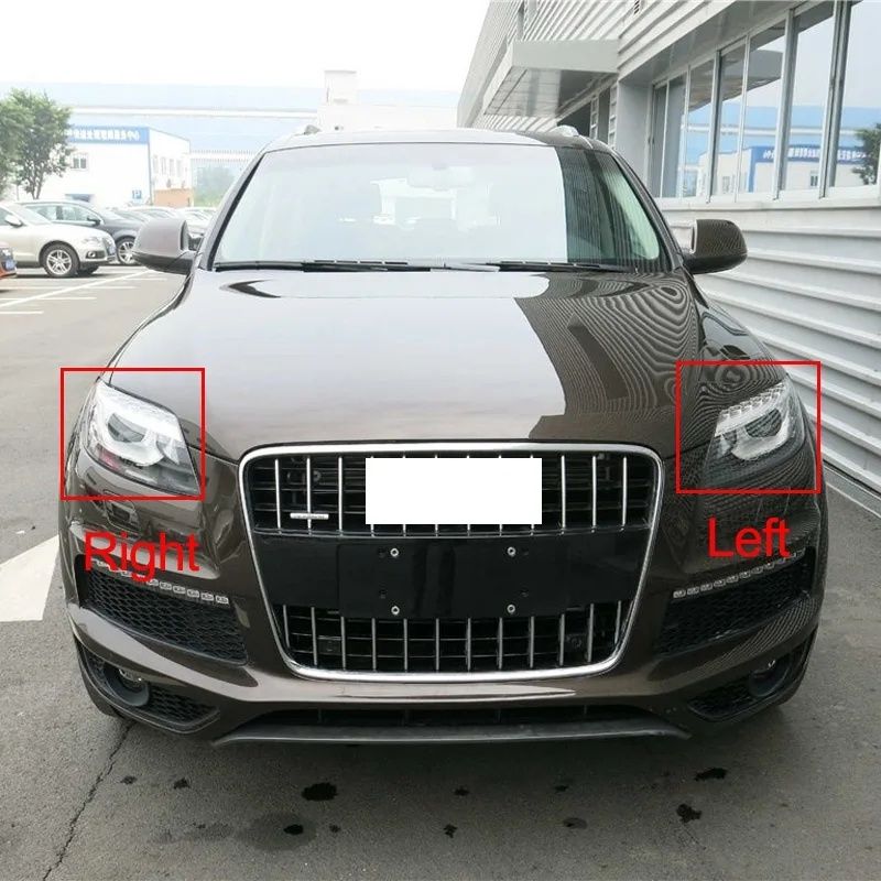 Vidro capa lente farol ótica Audi Q7 2006 até 2015