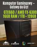 Komputer Gamingowy Geforce GTX660/ AMD FX-6300/ 16GB RAM/ 1TB + 128GB