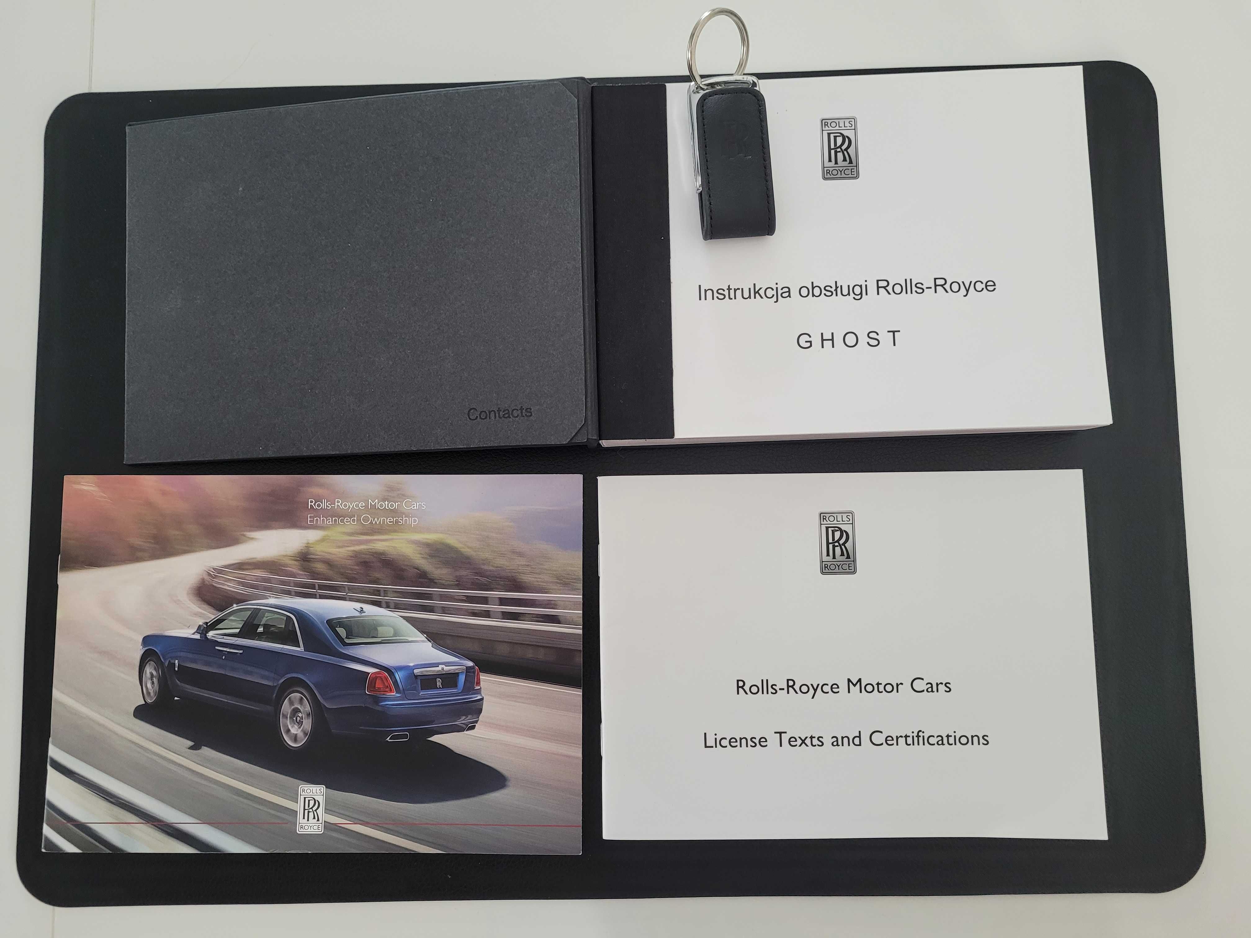 Instrukcja obsługi i pen-drive Rolls-Royce