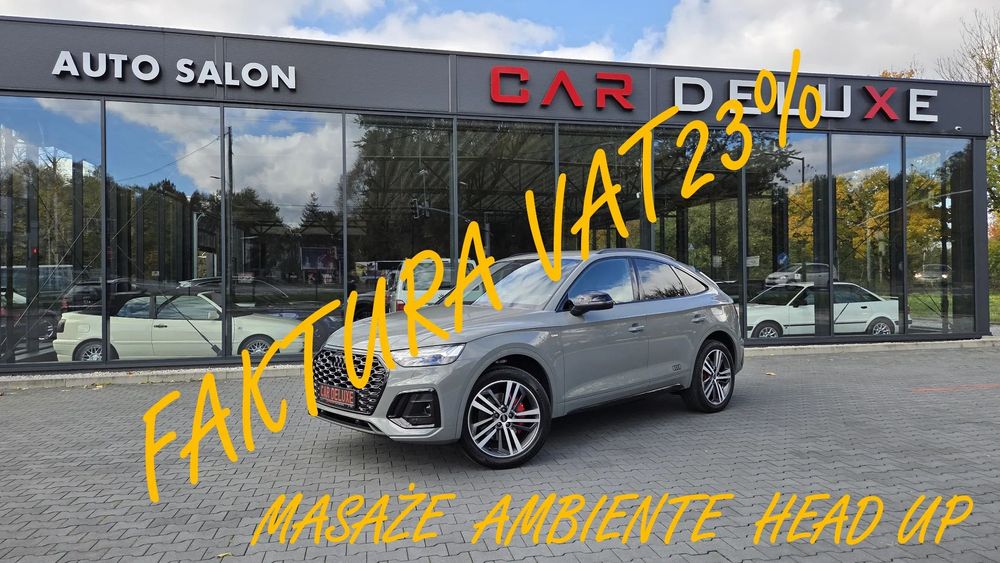 Audi Q5 Sportback FV 23% / QUATTRO / MATRIX / MASAŻE / Skóra / Kamera