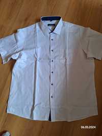 Biała koszula kr rękaw XXL 45-46
