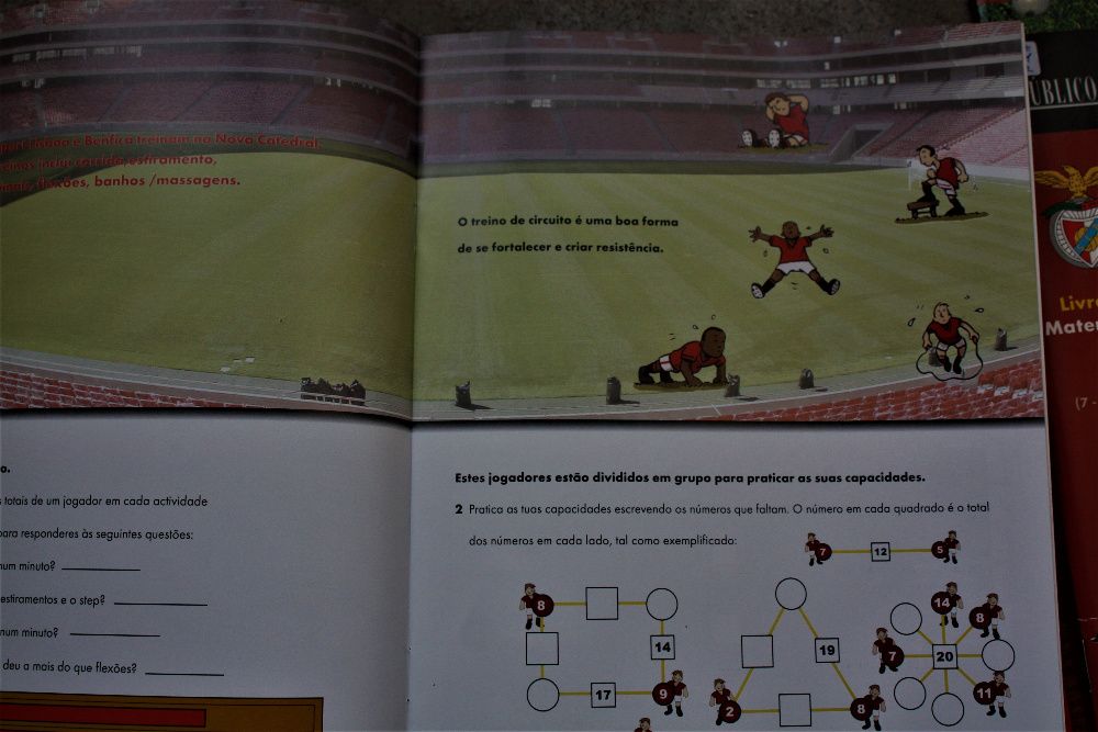 Treina Matemática com o BENFICA, como novos