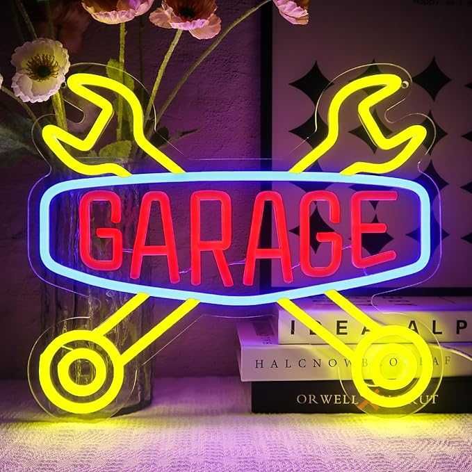 Nowy neon led garage