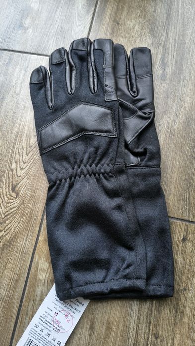 Rękawice z dzianiny trudnotopliwej dla wojska czarne nowe rozm. 11