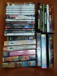 32 DVD's e VHS's (alguns usados outros novos)