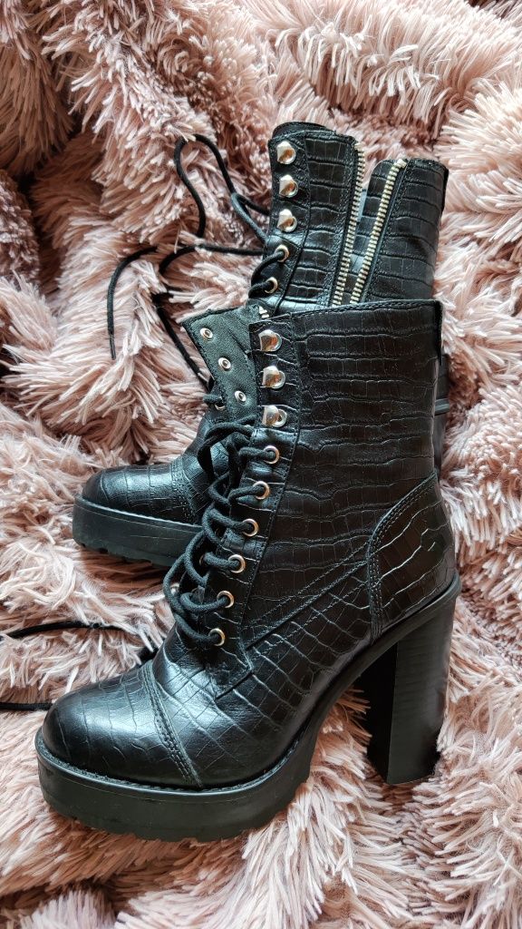 Botki skóra naturalna Winnie Harlow Steve Madden Lisalove 37