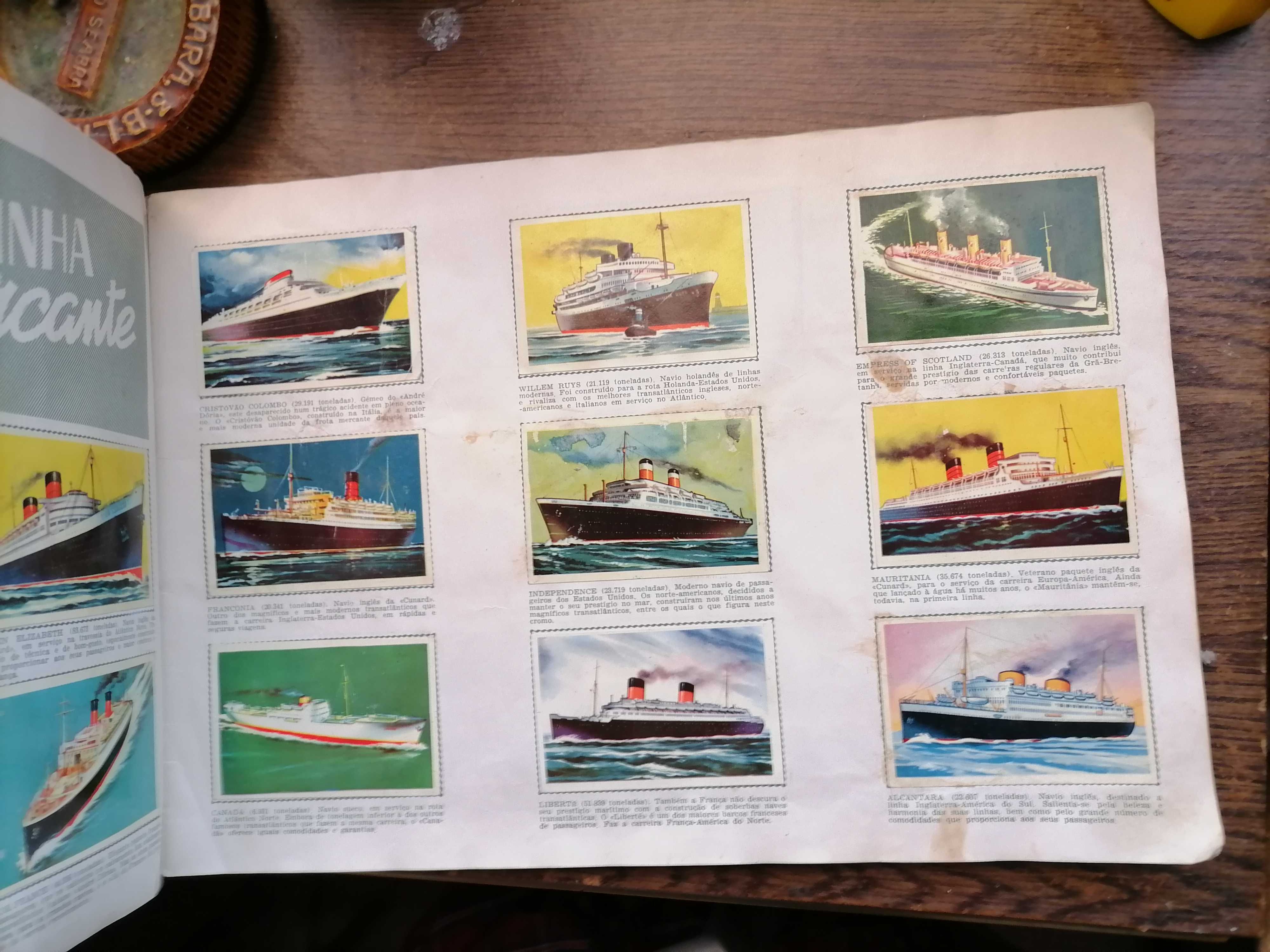 Caderneta Cromos NAVIOS E NAVEGADORES