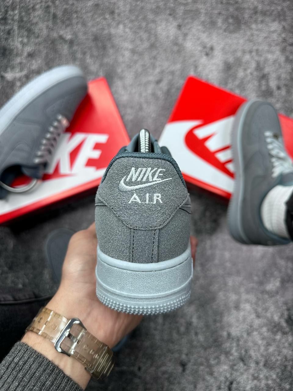 Nike air force 1 gray/мужские кроссовки/чоловічі кросівки/найк/Nike