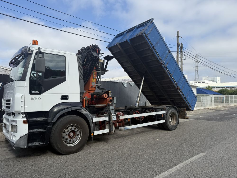 IVECO STRALIS 19Ton 270cv GRUA E BASCULA APENAS 191.000km OPORTUNIDADE