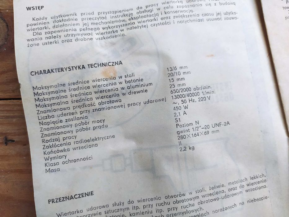 CELMA Jak "NOWA" Wiertarka Udarowa - PRL, kolekcja, retro, hobby