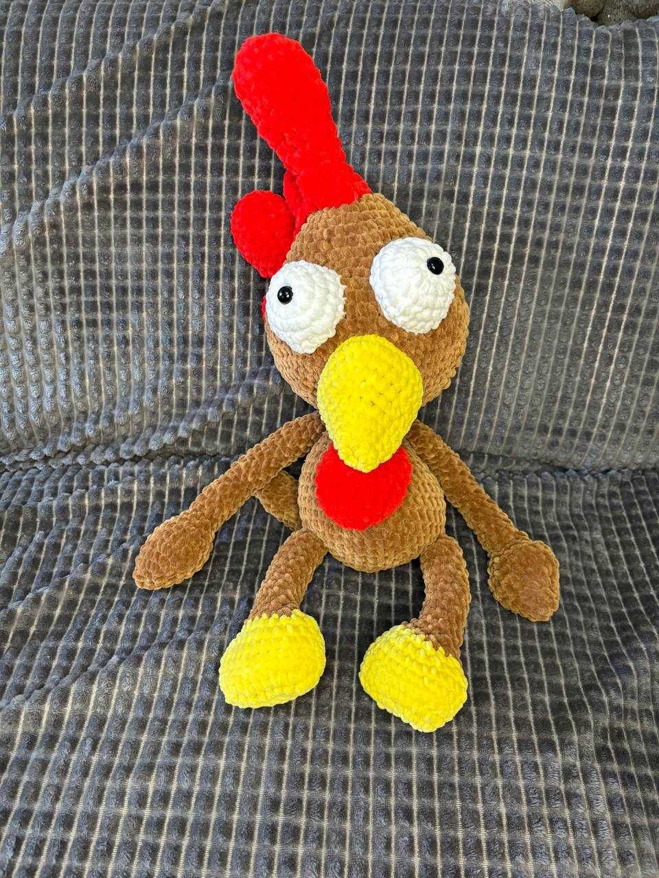 Мягкая игрушка ручной работы петух Морхухн Moorhuhn