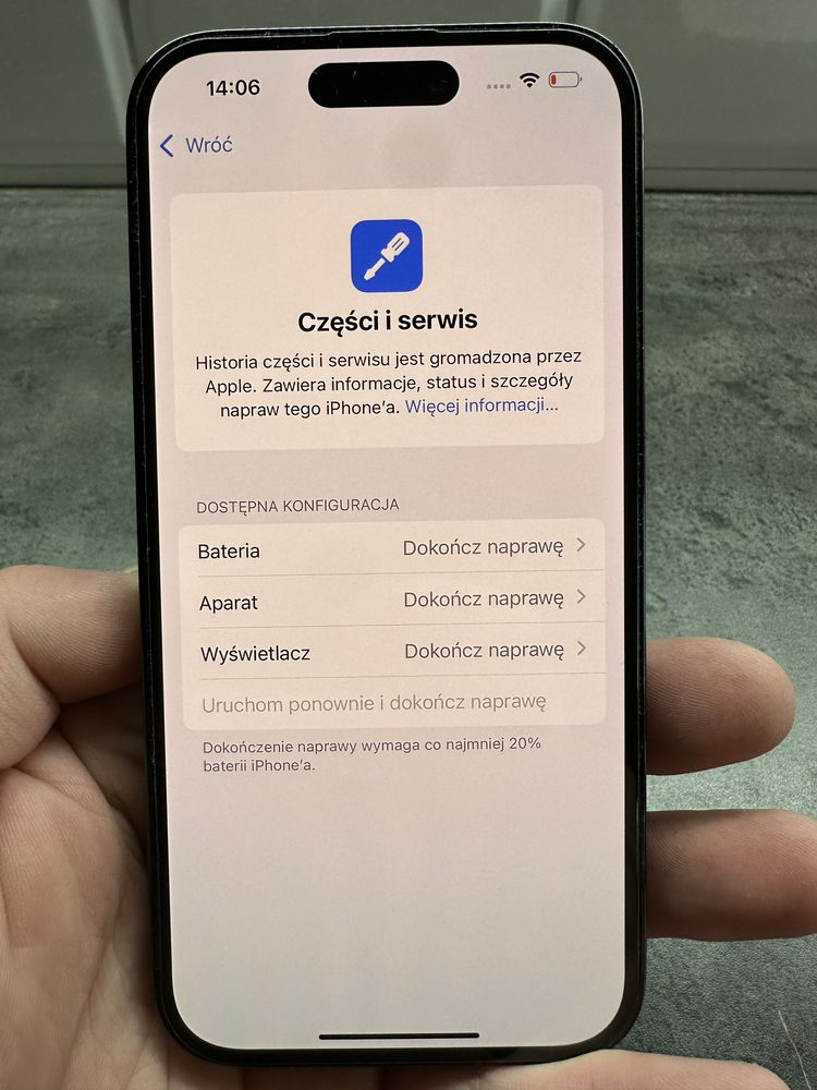 iPhone 14 Pro 128GB czarny – Stan BDB, po wymianie płyty