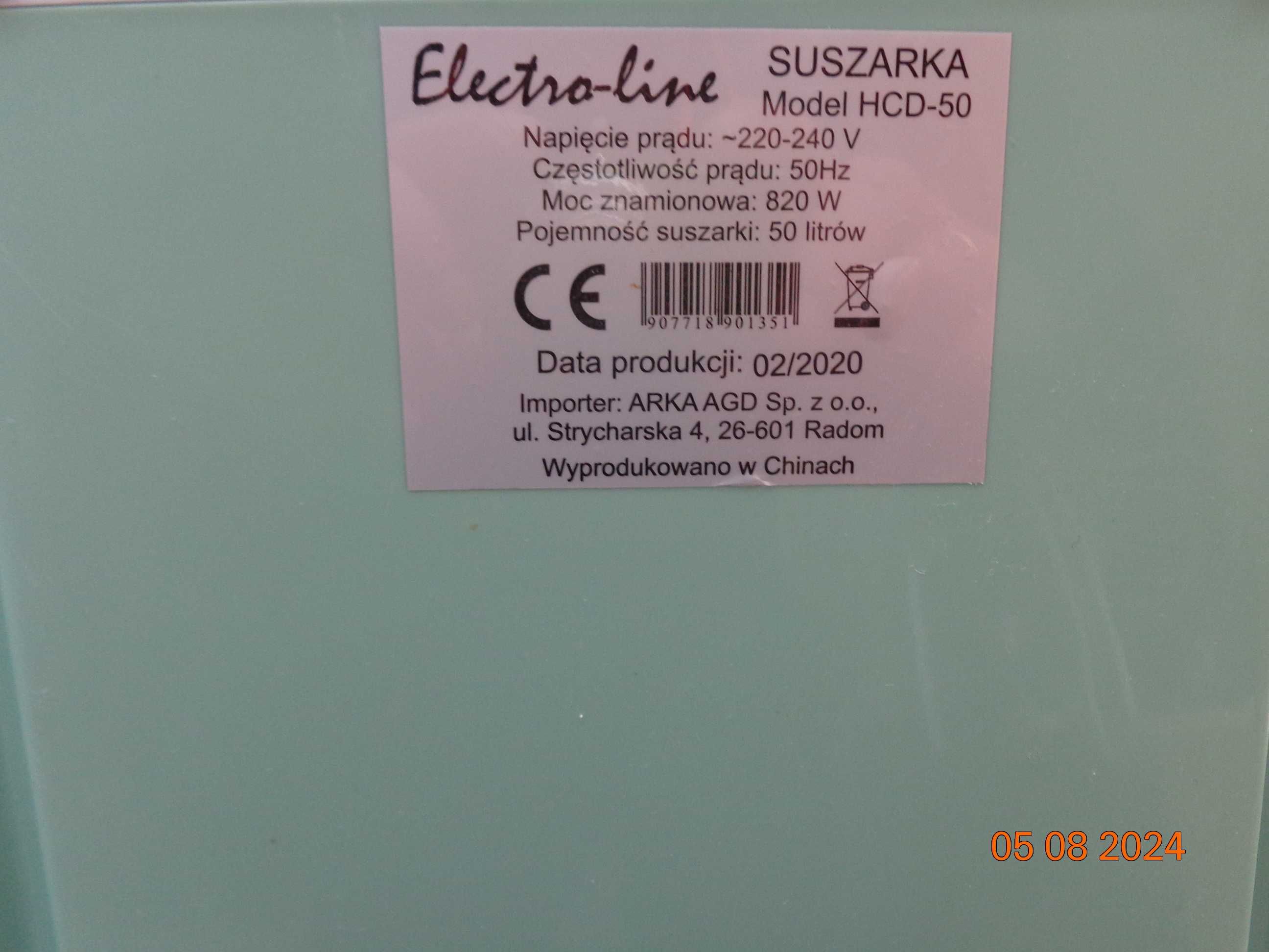 Suszarka do ubrań Electro- Line HCD50