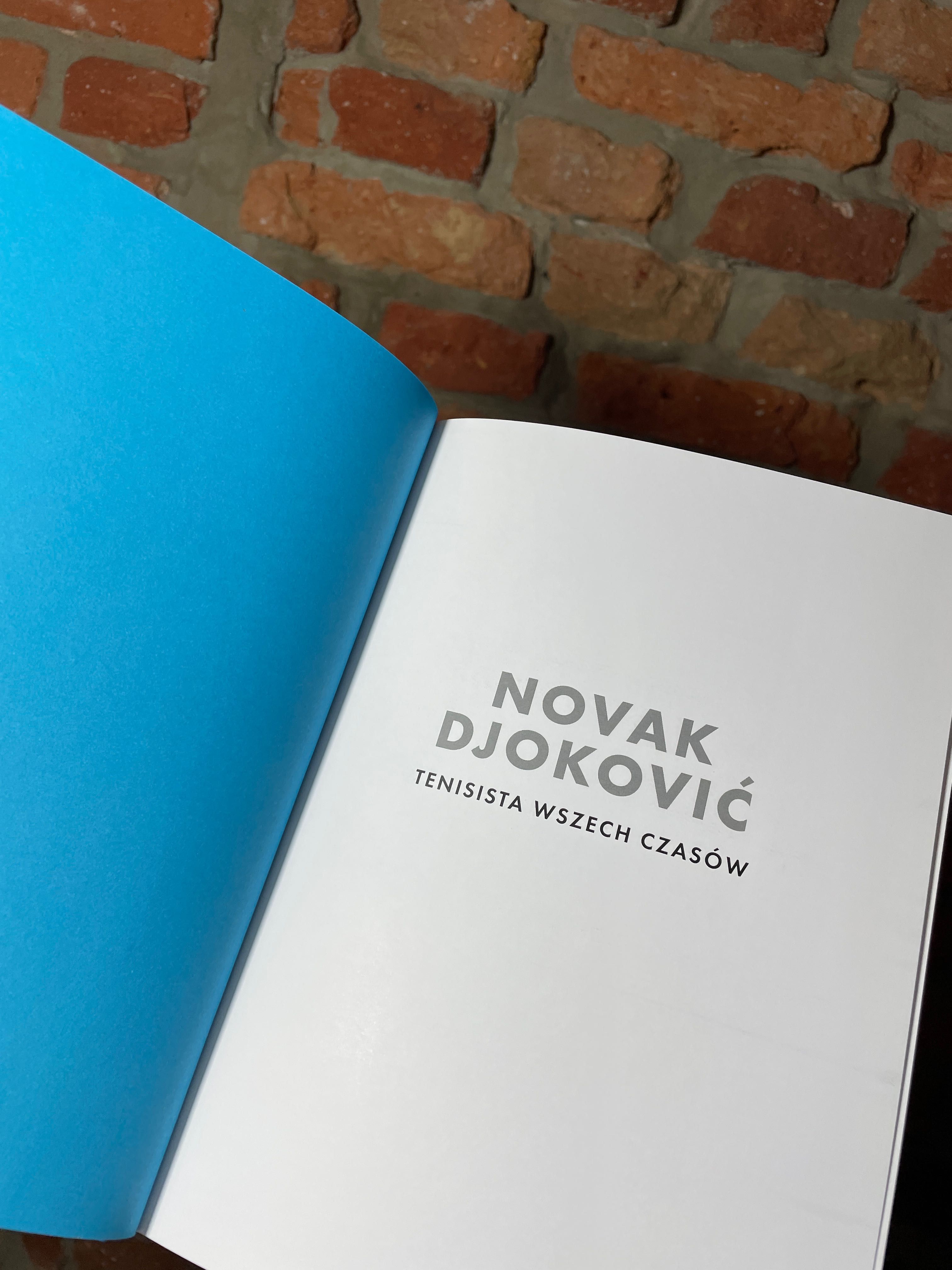 Książka Novak Djoković tenisista wszech czasów tenis nowość