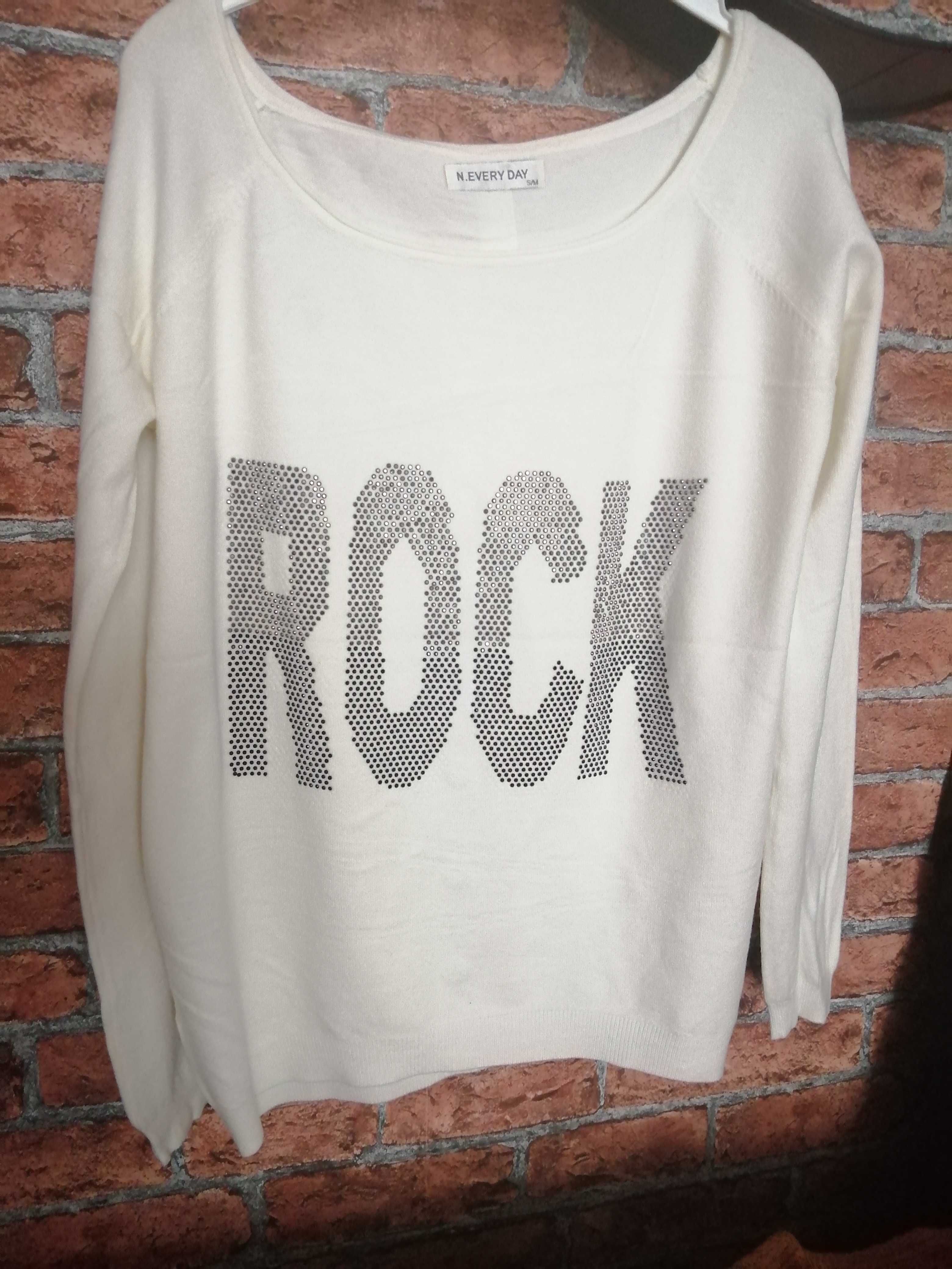 Sweterek ecru Rock