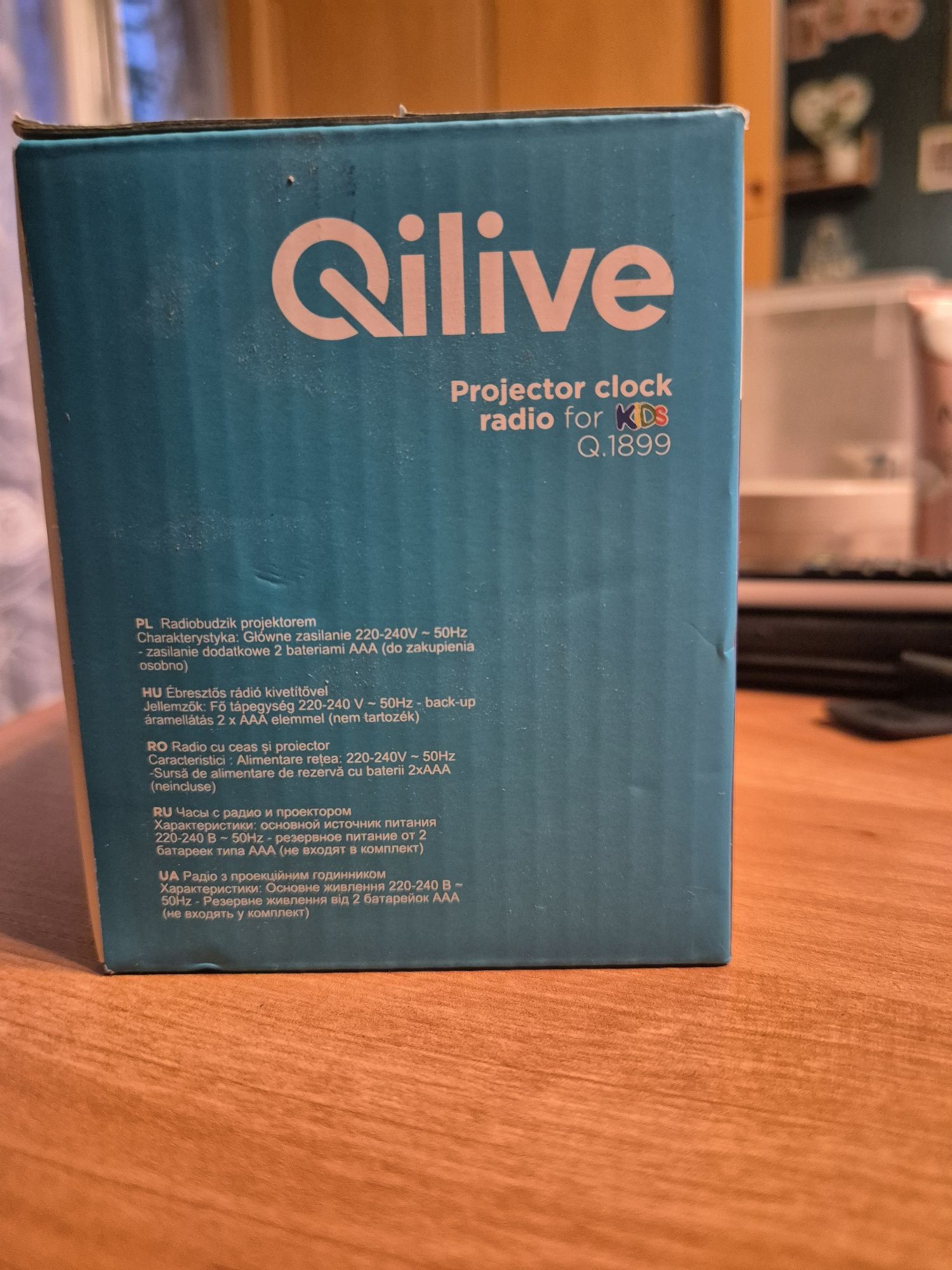 Qilive projektor, radio budzik dla dzieci