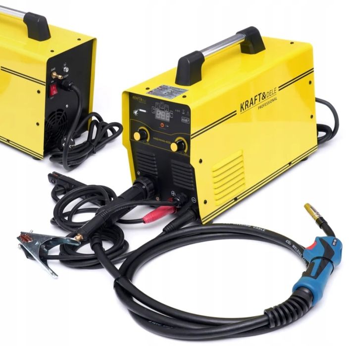 Spawarka Migomat MIG MAG TIG MMA FLUX 4w1 Regulacja 40-400A LCD 1,6-4m