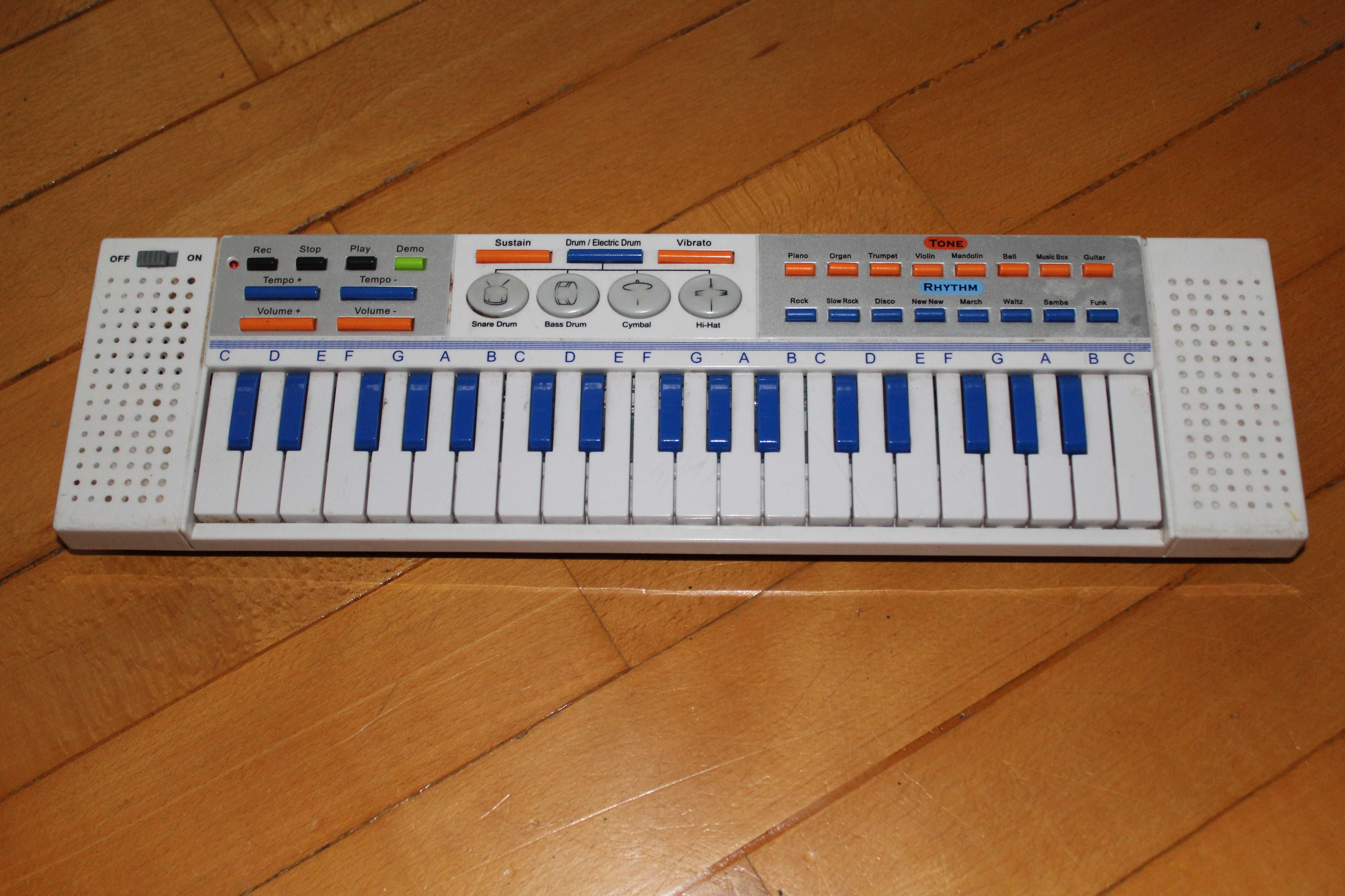 Organki keyboard dla dzieci,  białe