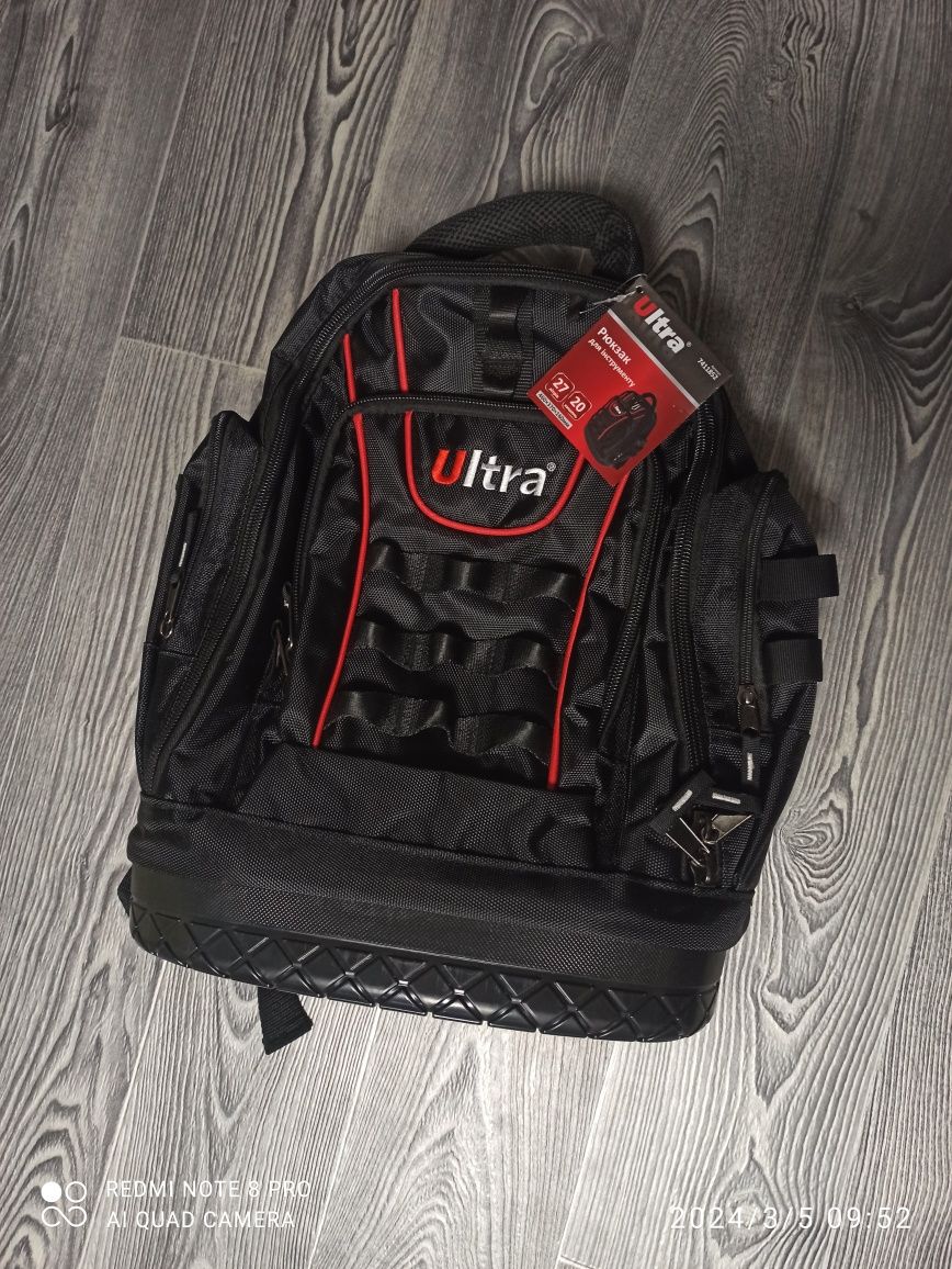 НОВЫЙ!Рюкзак для инструмента Ultra 20 карманов 460x370x160 мм 27 л.