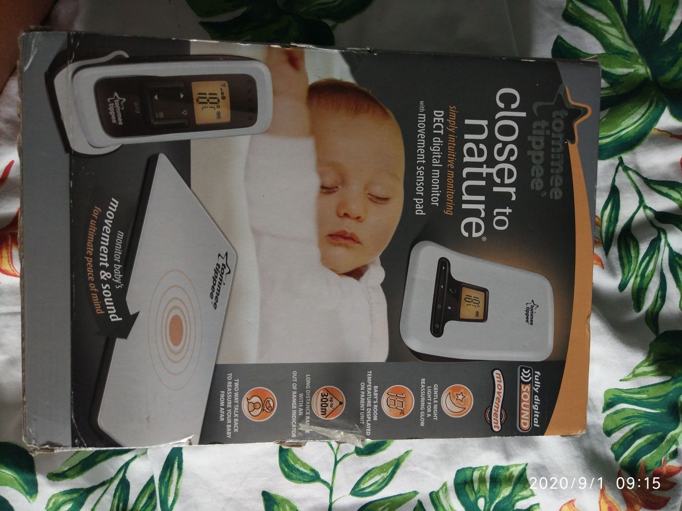 Niania elektroniczna sensor oddechu tommee tippee