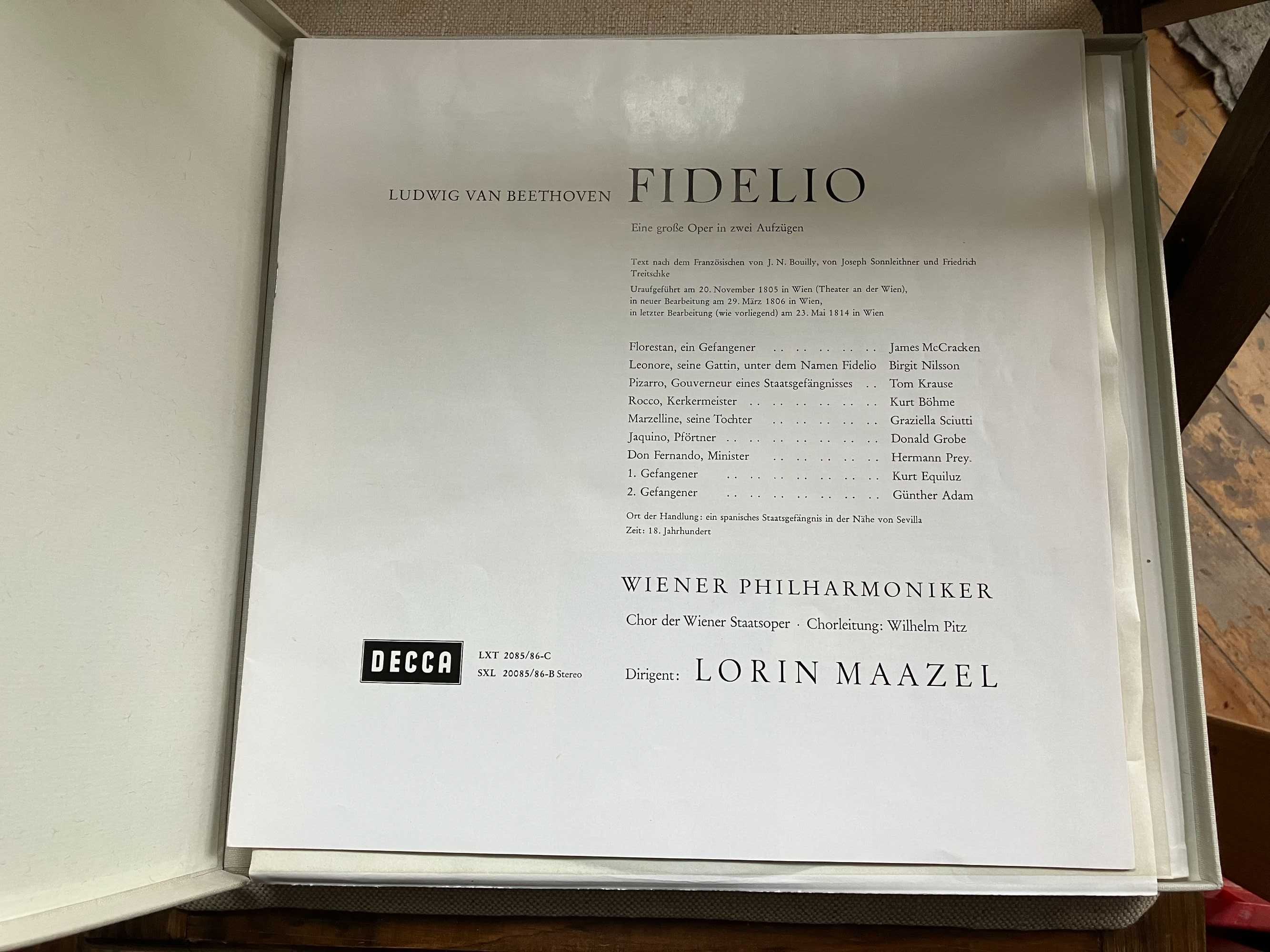 Winyl  box 2 lp  Beethoven " Fidelio"  mint