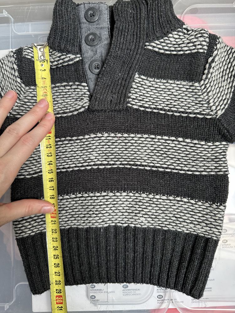 Sweterek chłopięcy Rebel 9-12misięcy 80cm stan idealny #1781