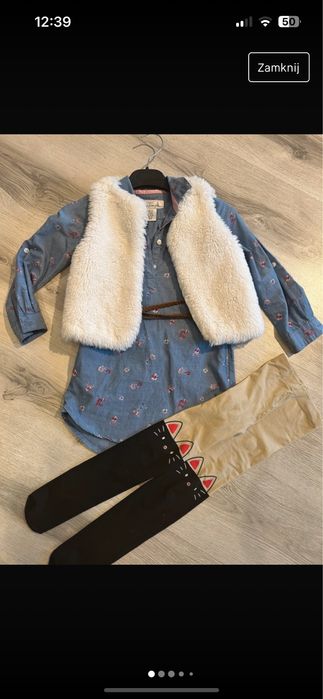 Zestaw dla dziewczynki roz 110