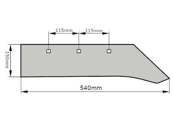 Lemiesz poszerzany pług zagonowy 2 i 3-skibowy