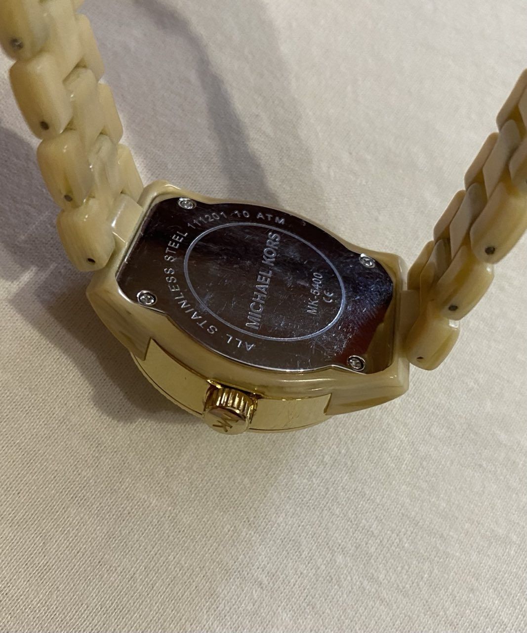 Оригинал Часы Michael Kors MK-5400 Swarovski Керамика Перламутр