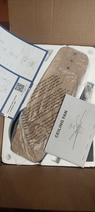 Потолочный вентилятор Mefine с подсветкой и пультом ДУ