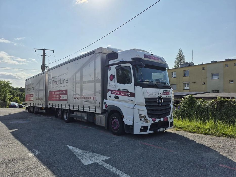 Mercedes-Benz ACTROS L  Zestaw Jumbo 7,7+7,7 3h + zawiesie pod wózek