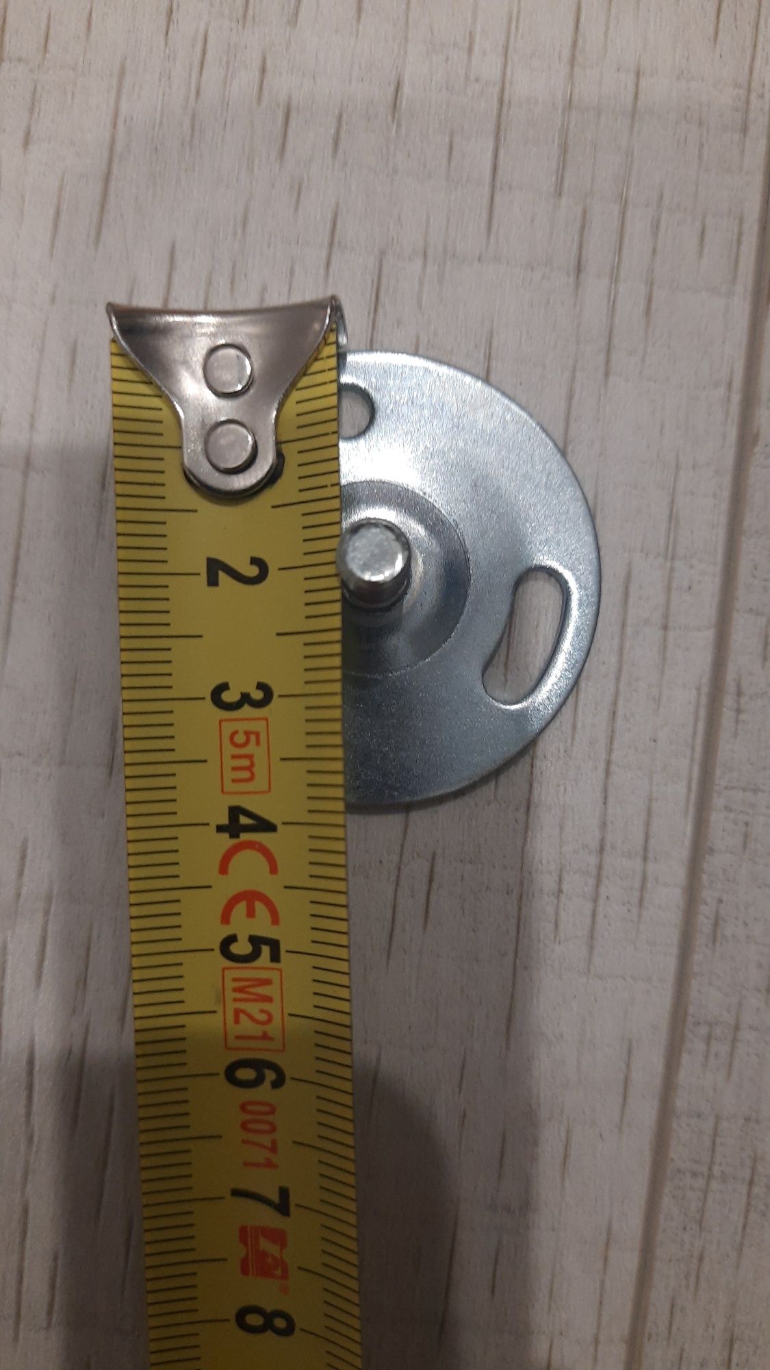 Wspornik fi 19mm podwójny srebrny