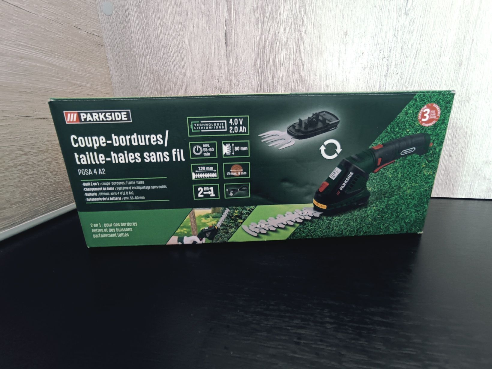 Акумуляторні ножиці для трави та кущів  Parkside PGSA 4 A2