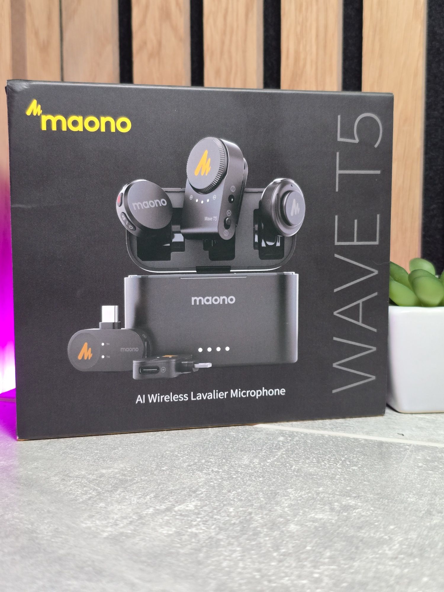 Maono Wave T5 петличный микрофон