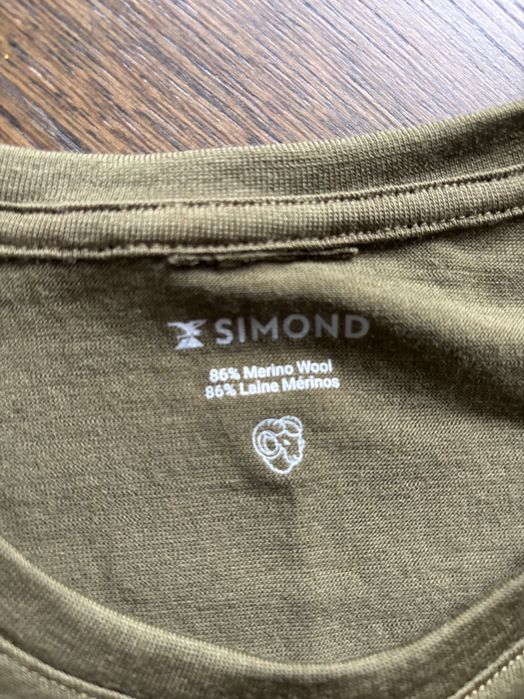 Koszulka męska trekkingowa z dł. rękawem Simond - Merino - rozmiar XL