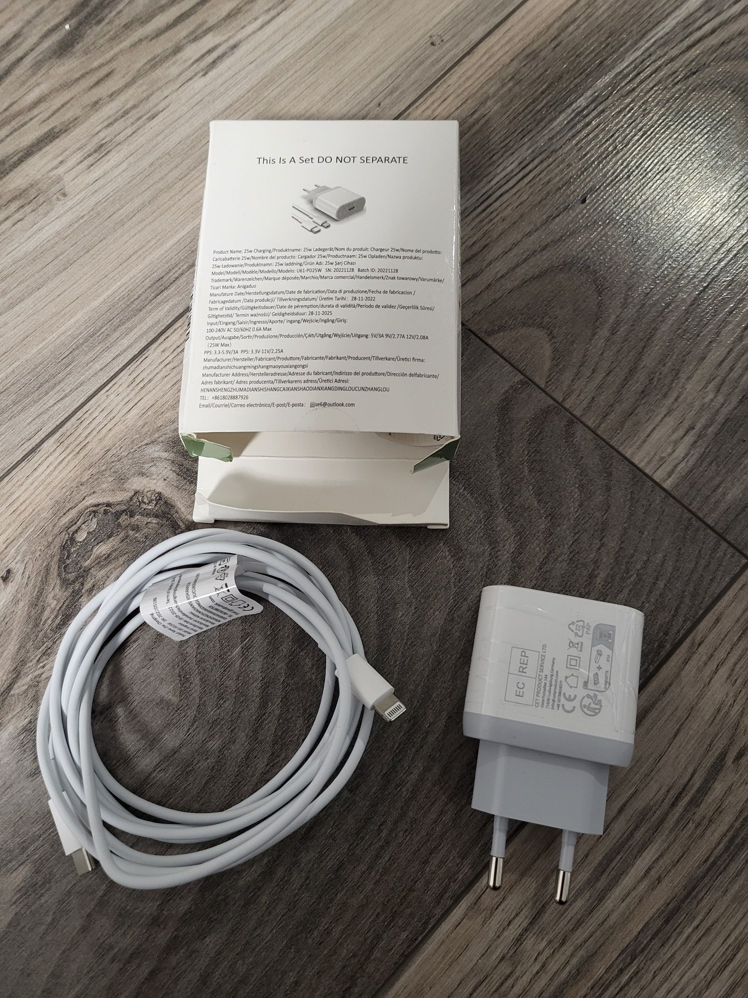 ANIGADUO Ładowarka USB do iPhone U61-PD25W