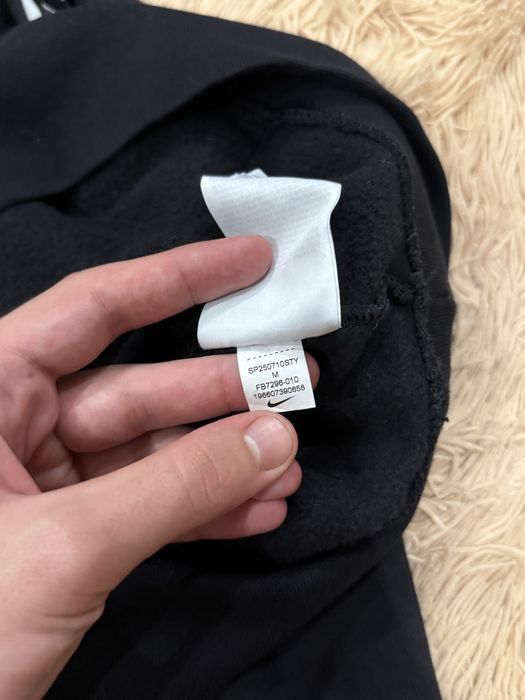 Чёрная кофта худи nike на лампасах найк оригинал m