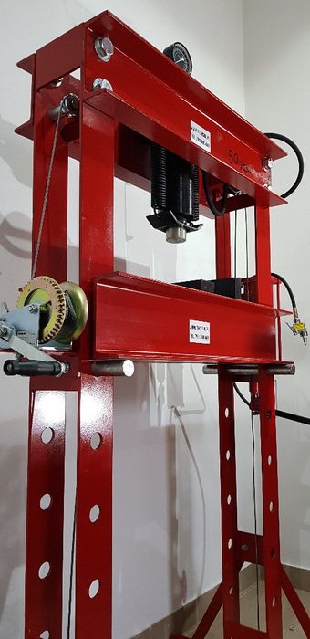 PRASA 50 TON pneumatyczno hydrauliczna polska SZEROKA SOLIDNA